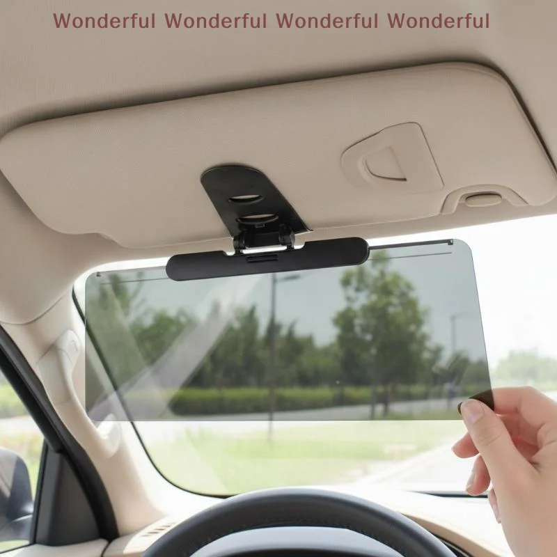 Car Mounted Anti Glare Mirror, Anti UV Strong Light Vehicle Sunshade (Day/Night) – An Essential Car Accessory