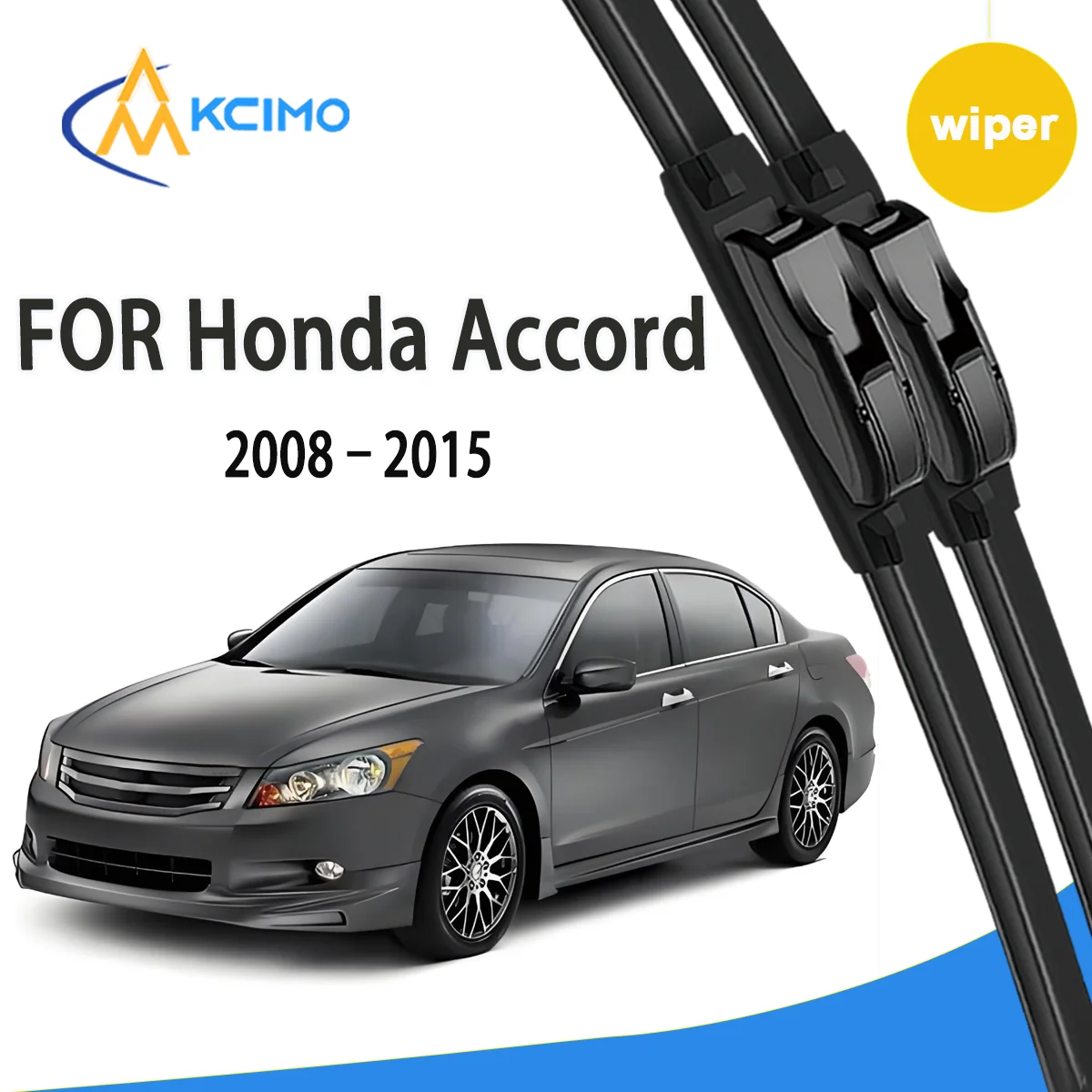 

2pcs Quality Windscreen Silent Black Car Rain Brush Suitable for Honda Accord CU1-3/CW1-3 2008-2015 Acura TSX Honda Spirior