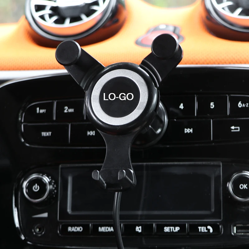 Car Radio Mobile Phone Navigation Bracket Gravity Stand For Renault Kaptur Dans une Dacia TWINGO Charging Support Phone Holder