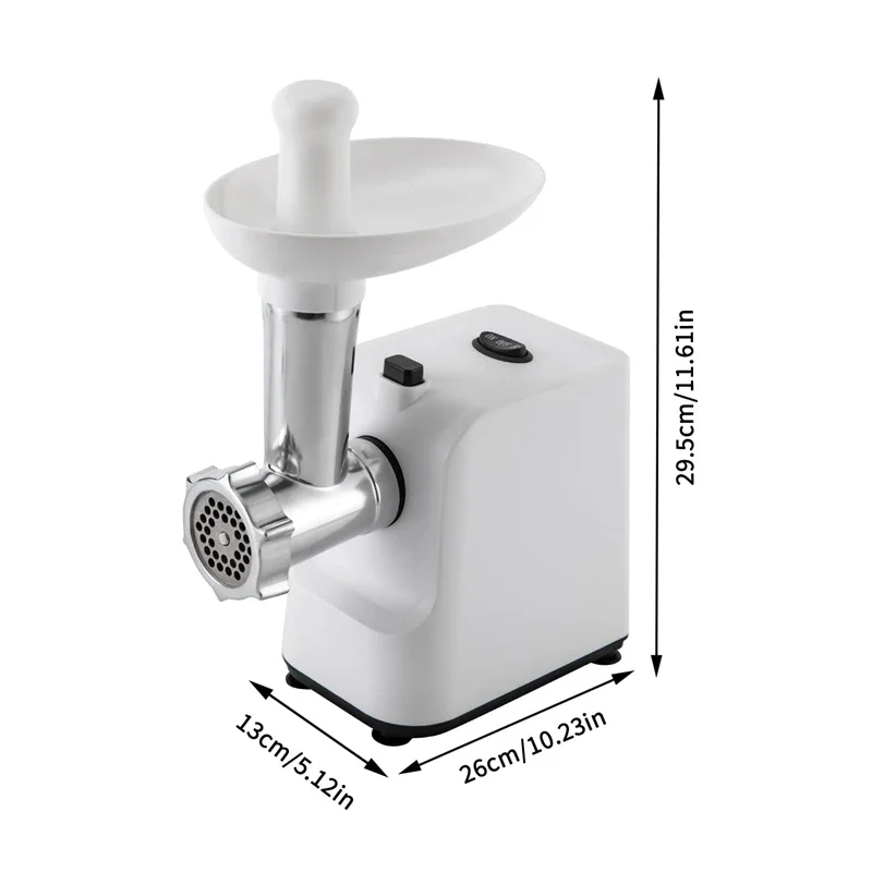 Penggiling daging elektrik 1000W untuk dapur, pembuat sosis dengan 3 piring penggiling makanan, pencincang daging, penggiling makanan