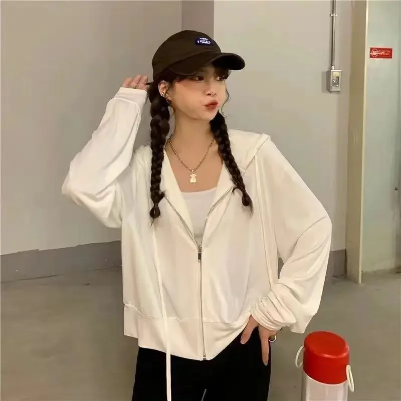 Schwarzer Kapuzenpullover 2025 Damenbekleidung mit Reißverschluss, schmal geschnitten, Y2k-Jacken, lässige Mode-Sweatshirts, Oberteile, Ropa Mujer – Detail 12