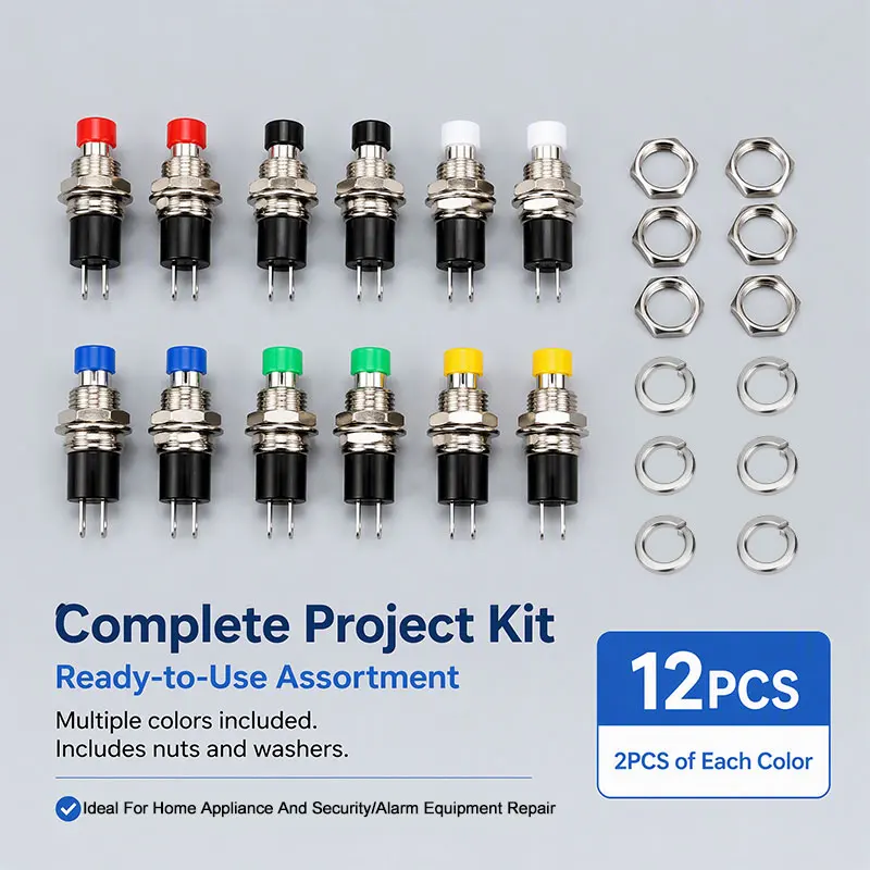 PBS-110 7MM momentary button switch press reset switch open close button micro switch normally open NO
