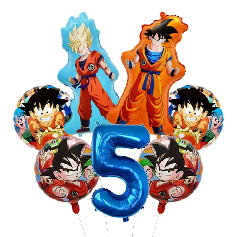 Dragon Ball Z Themen-Bachelor-Party Ballon-Set Vier-Sterne-Folienballon mit Goku-Aufdruck für Anime-Fans Feier – Detail 32