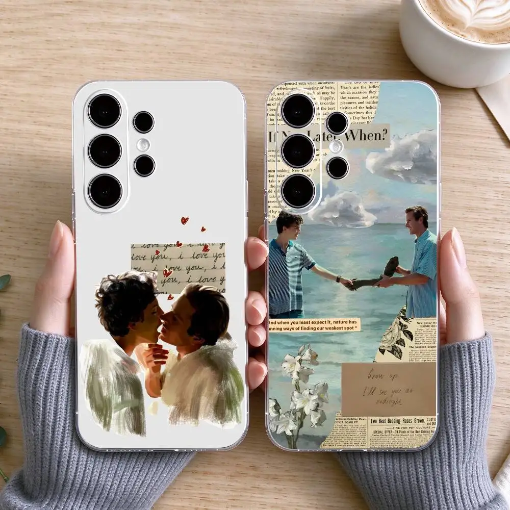 Call Me by Your Name  Phone Case Transparent Silicone Soft For Samsung S25,S24,S21,S22,S23,S30,Ultra,S20,Plus,Fe Gift