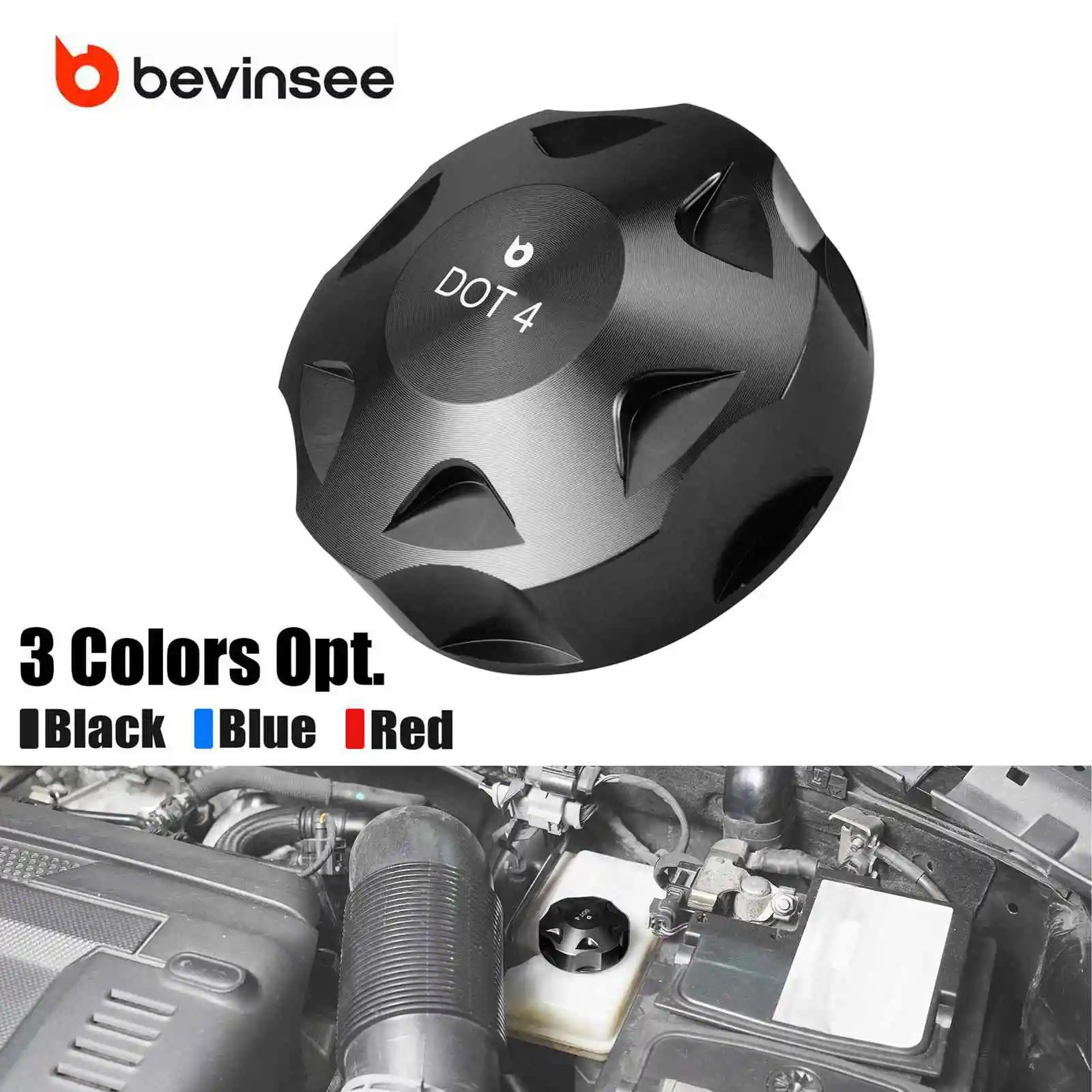 

Aluminum Brake Fluid Cap for Audi A3 S3 RS3 8V A4 B9 TT, for VW for Golf 7/8/5/6 GTI/R for Polo 5/6 for Tiguan MK2 for SEAT Leon