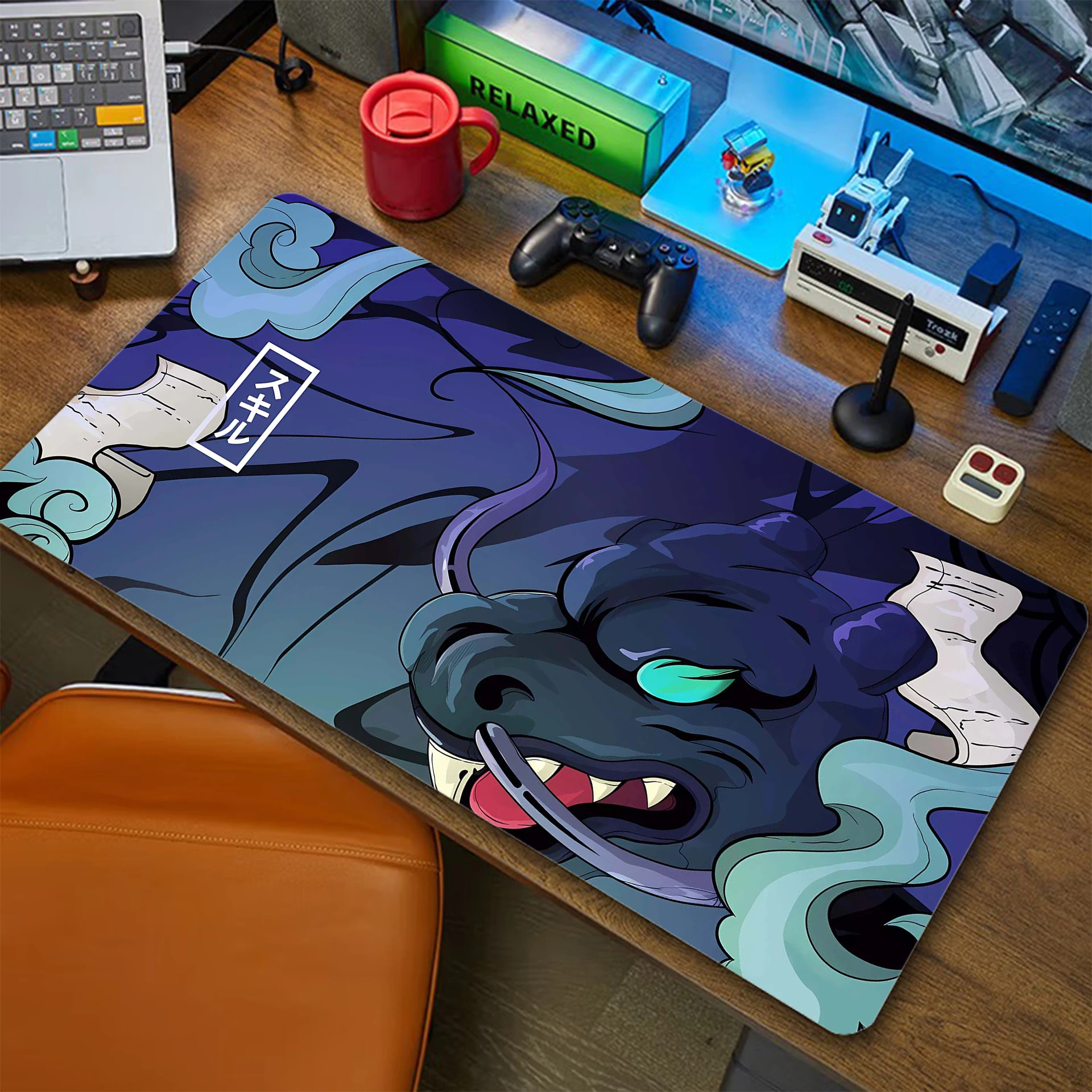 Dragon Large Mouse Pad Locking Edge Pc Gamer Mousepad HD Print Gaming Keyboard PadsAnti-slip  XXL Table Carpet Rubber Desk Mat