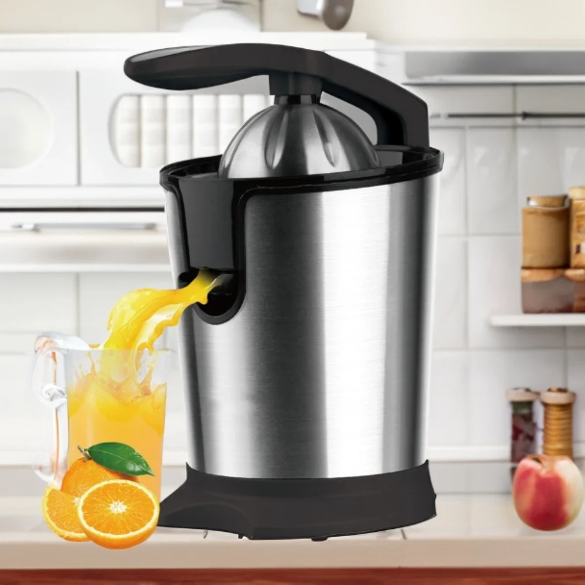 Stainless steel hand-pressed electric juicer Taiwan juice machine lemon orange juice separation cooking machine