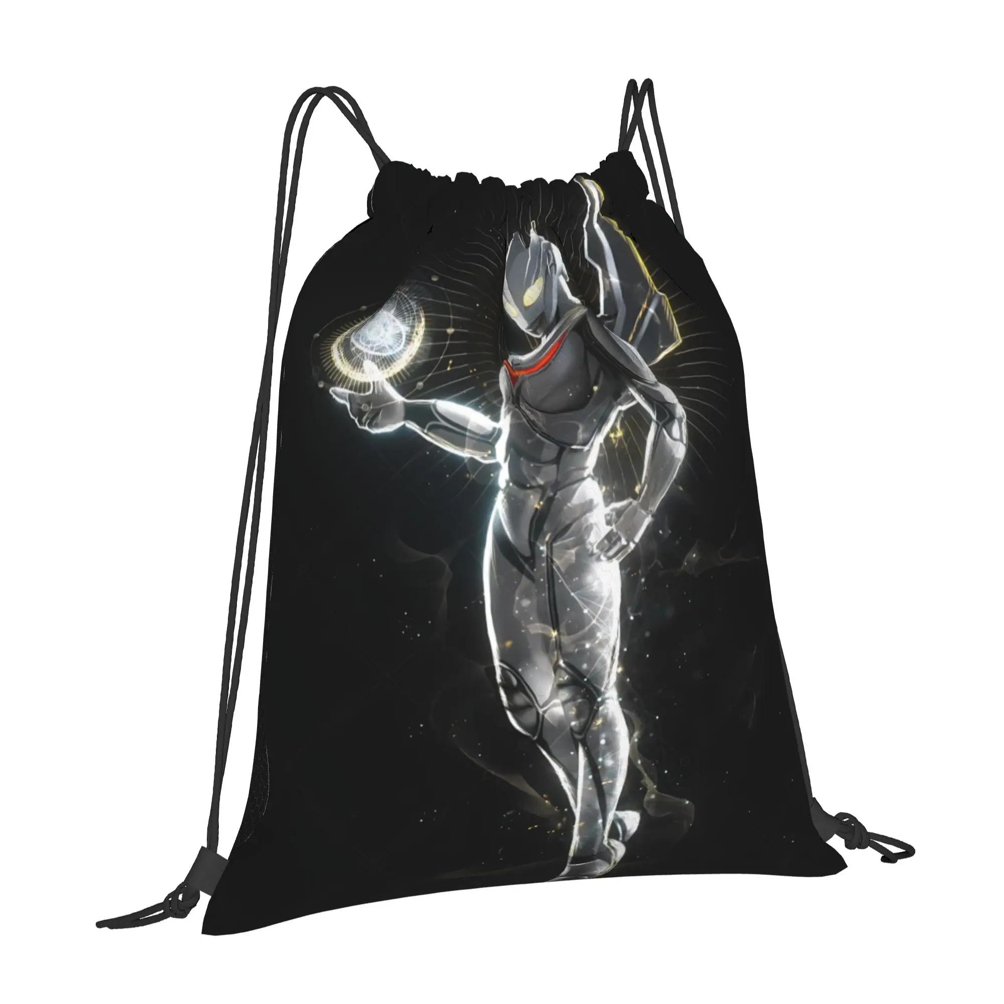 For travel Pouch Ultraman  Kawaii Drawstring Bags School Shoe Clothes Storage Multi-function Teen Portable Rucksack