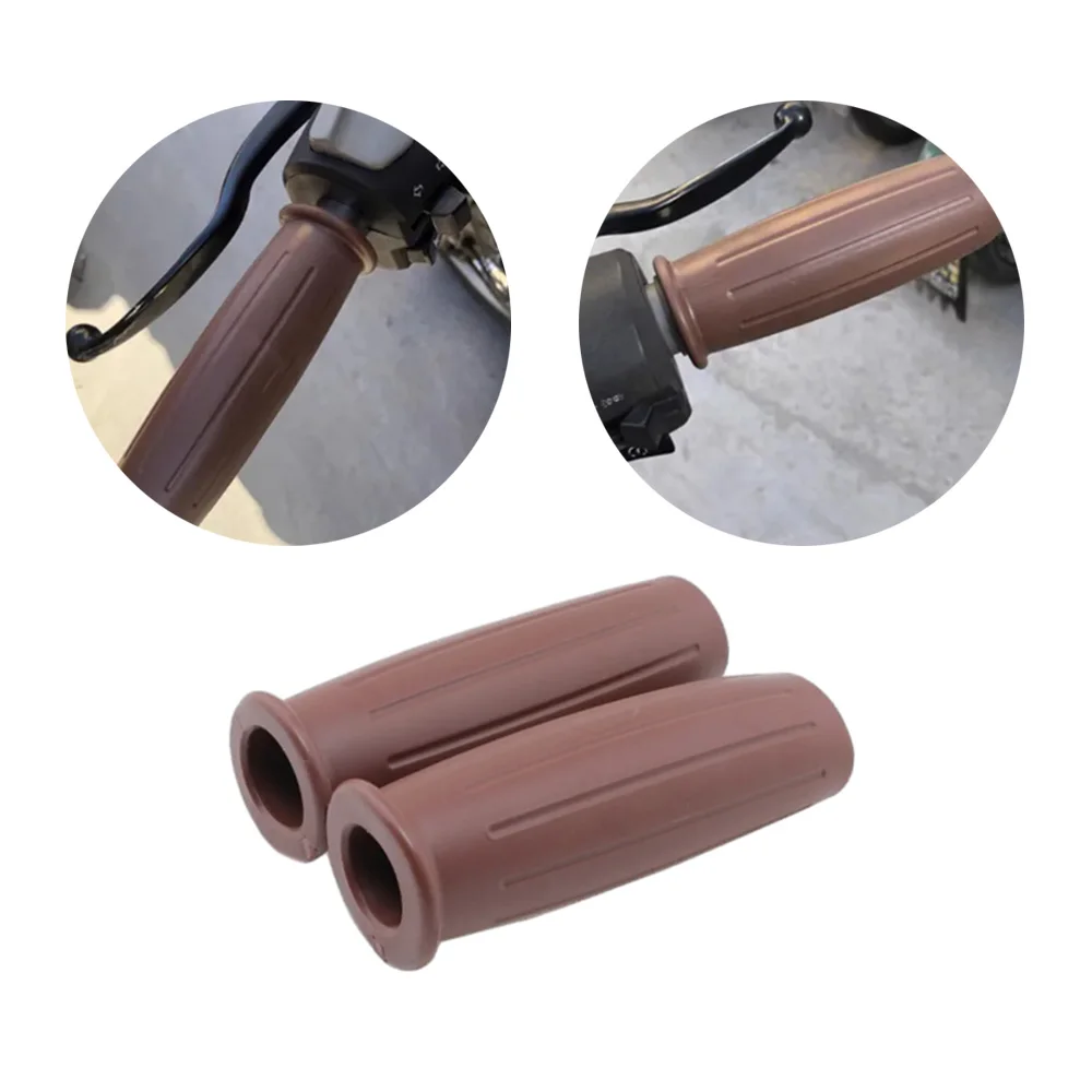 

22MM 25MM Universal Rubber Handle Grips Motorcycle Motocross Motorbike Handle Bar Grips Black Brown