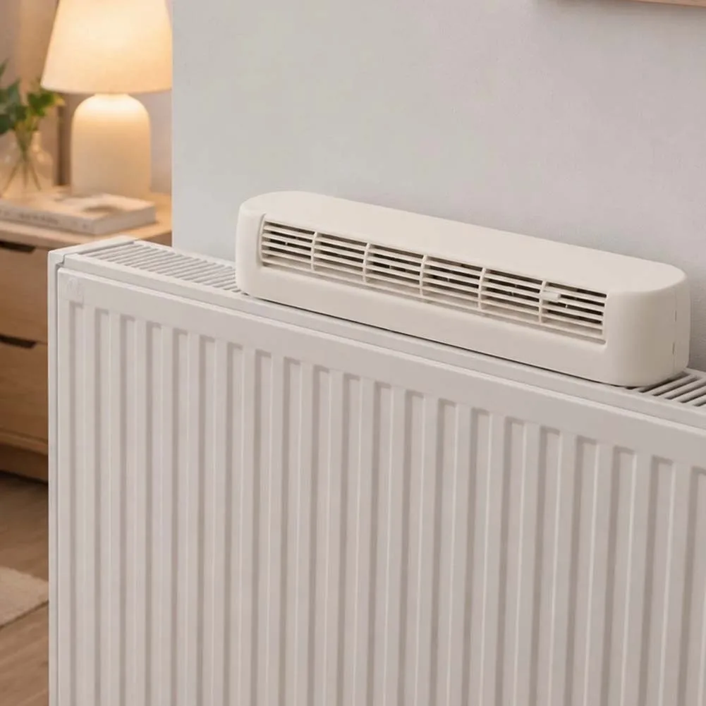 Smart 3 in 1 Fan for Radiator Heat Recycling Heated Towel Rail Alignment and Localized Airflow with Digital Timer and Wind