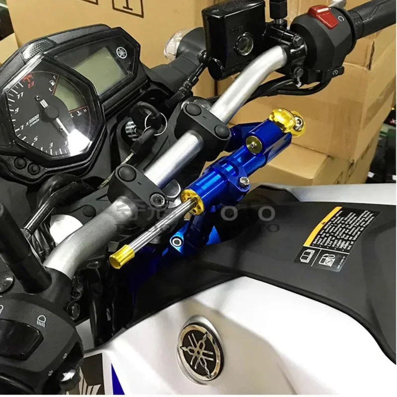 Motocicleta ajustável direção estabilizar amortecedor, suporte de controle de segurança, kit de montagem para YAMAHA MT03, 2005-2024, 2023, 2021