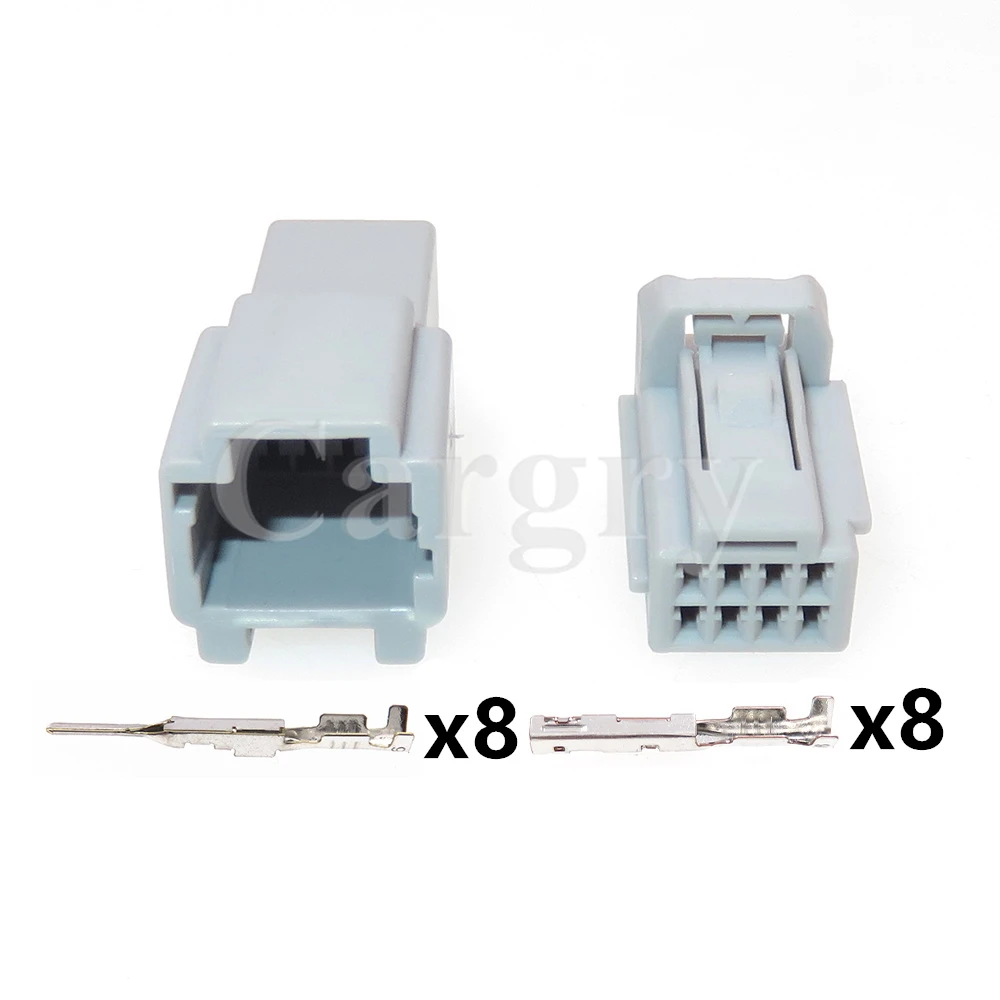 1 Set 8P 6098-6452 AC Assembly Automotive Electric Wire Socket with Terminal Car Accessories Auto Male Female Connector