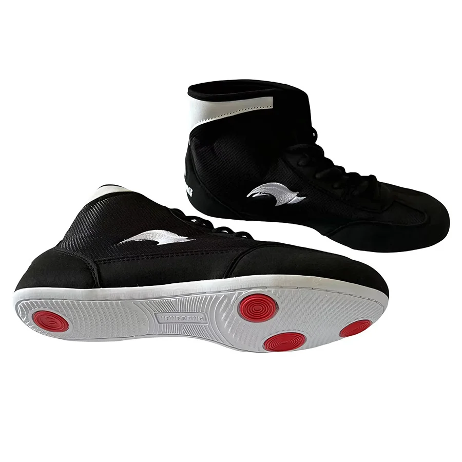 USHINE Women Men Children Boxing Boots Wrestling Shoe Gear Combat Sneakers Gym Equipment Training Fighting Boots Plus Size 31-46