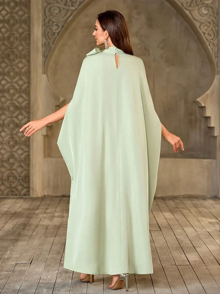 Neue Eid Mubarak Muslimische Frauen Bowknot Maxi Kleid Abayas Lose Dubai Türkei Kaftan Ramadan Jalabiya Kaftan Party Kleider Arabischen Robe
