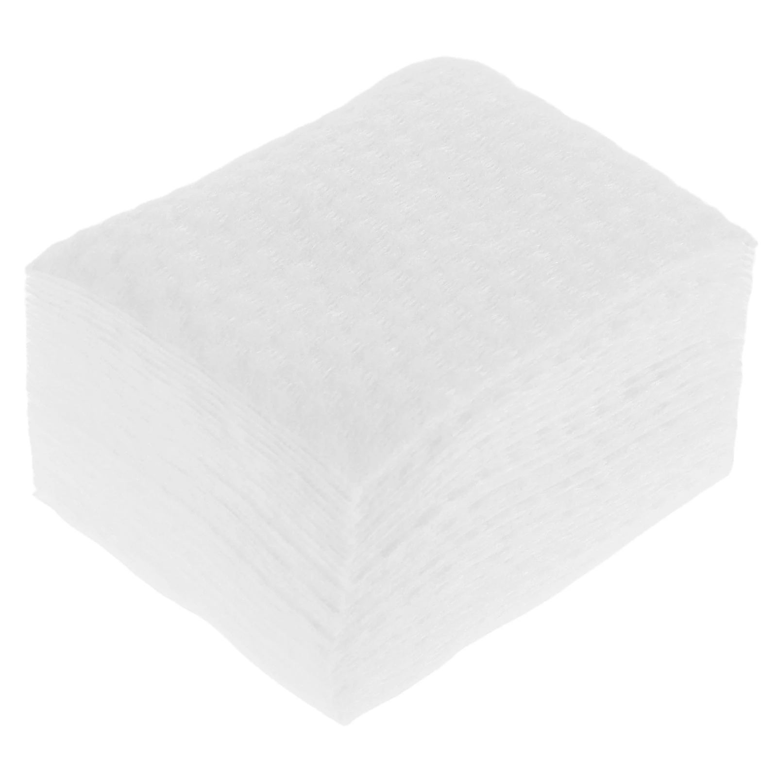 450 stuks wattenschijfjes vierkante pareltextuur dik absorberend puur katoen gezichtsreiniging nagelverzorging droge doek make-up remover nat