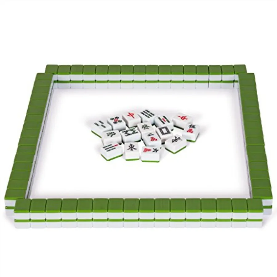 Chinese Mahjong Set Rouge Heritage 146 Medium Tiles, Professional Set for Chinese-Style Play
