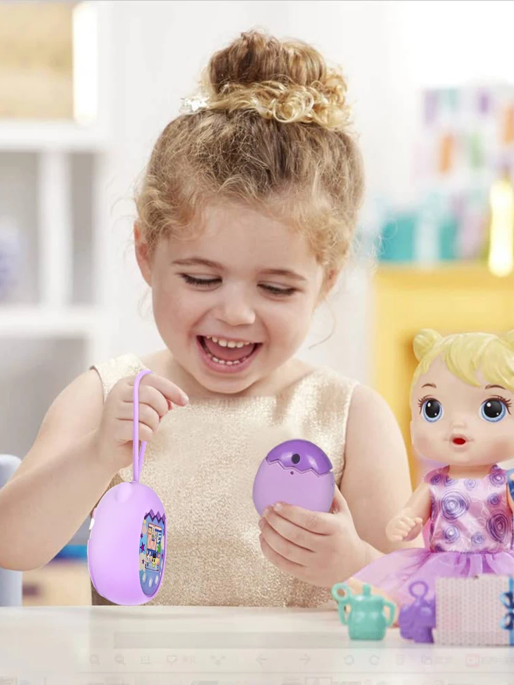 Étui de Protection complet en Silicone, étanche, électronique virtuelle, numérique, pour Machine d'animaux domestiques, avec lanière pour Tamagotchi Pix