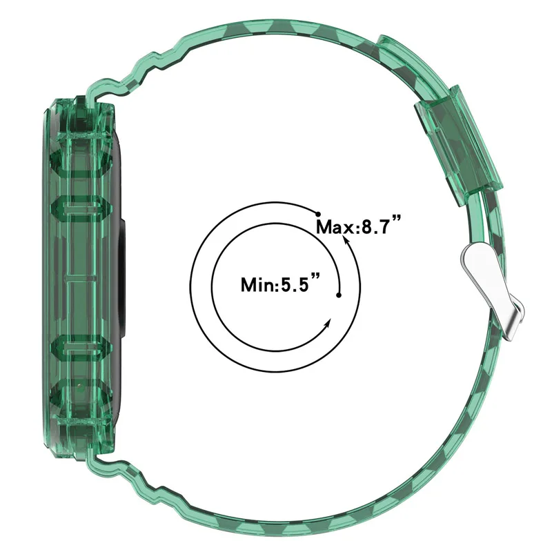 Cinturino 2 in 1 per Xiaomi Mi Band 8 Cinturino in silicone resistente e morbido per protezione Xiaomi Mi Band 9 con guscio del telaio