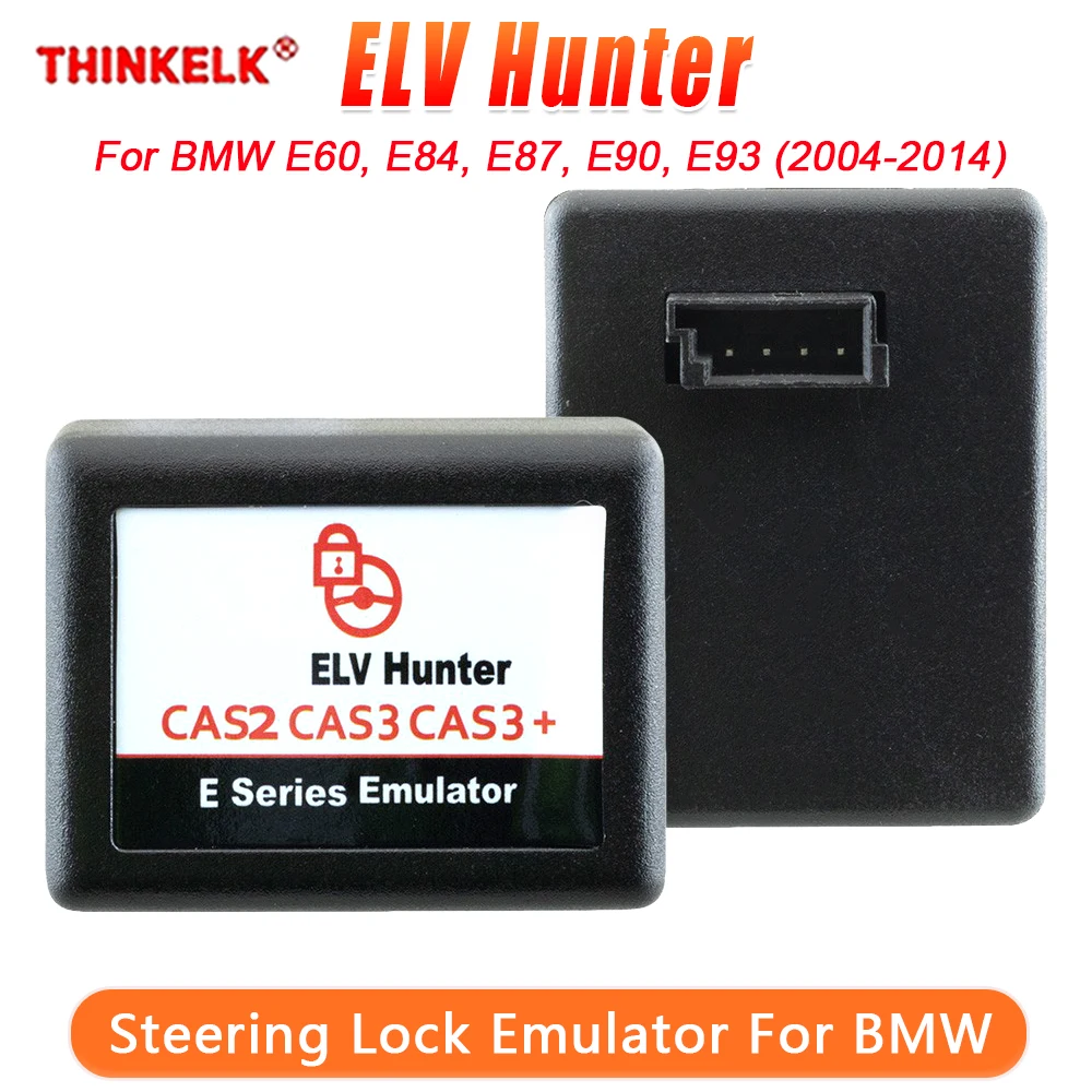 ELV Hunter Steering Lock Emulator For BMW CAS2 CAS3 CAS3+ E Series Emulator For E60 E84 E87 E90 E93 2004 to 2014 Without Program