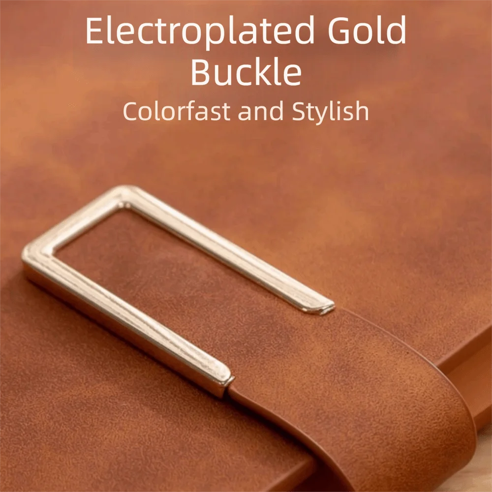 

Detachable Metal Clip A5 Notebook 100 Sheets 200 Pages Loose Leaf Notebook Leather Cover Hardcover PU Hardcover Notebook Student
