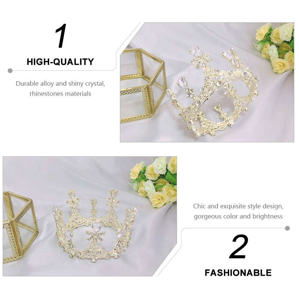 

Children Crown Headb s Girls Headdress Birthday Alloy Durable Crystal Rhinestones Elegant Dress Accessories Special Occasions