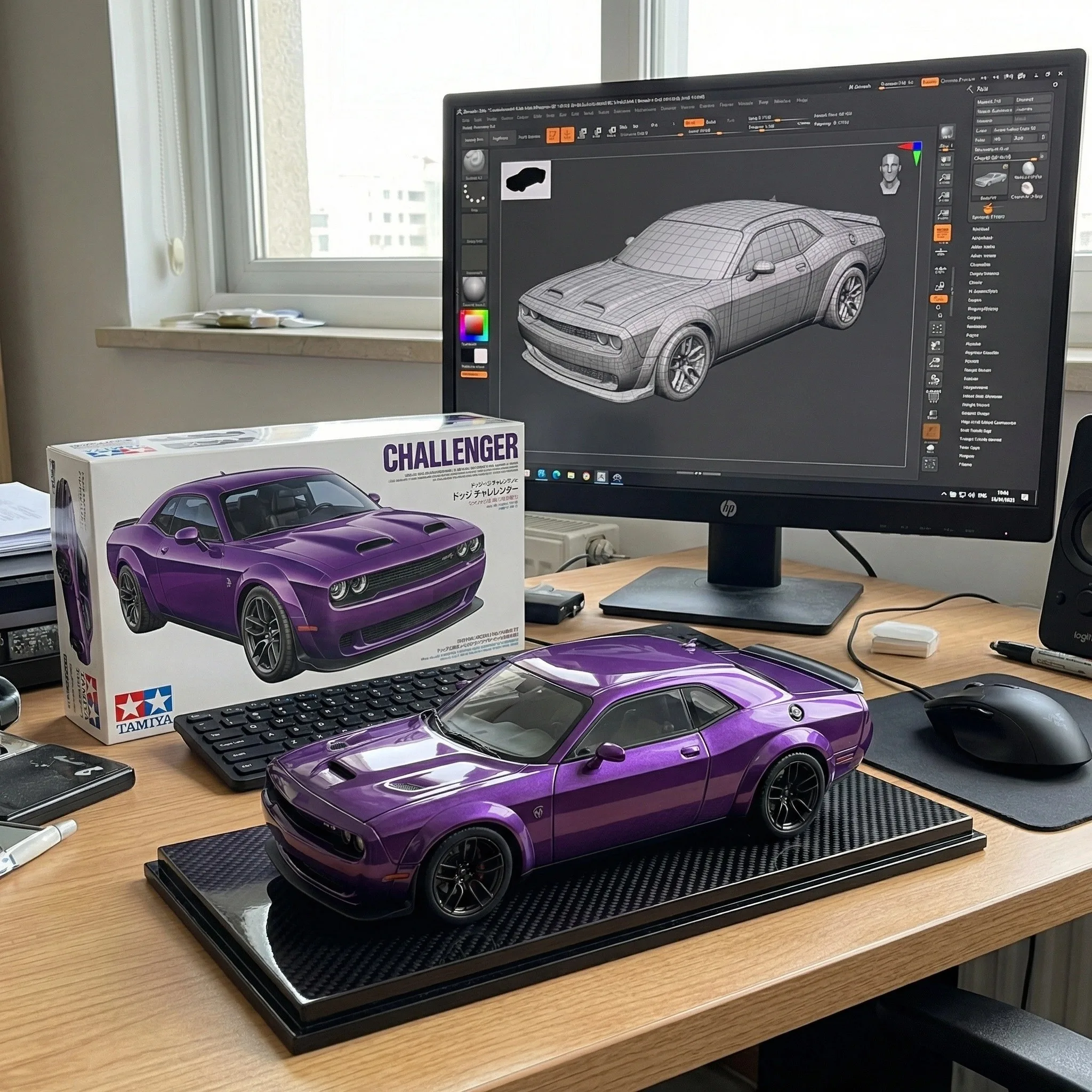 

1:32 Dodge Challenger SRT Redeye Hellcat Alloy Musle Car Model Diecast Metal Sports Car Vehicles Model Sound Light Kids Toy Gift