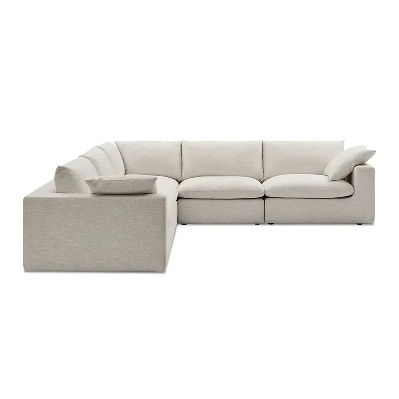 Modern Simple Living Room Sofa Fabric Extended L-shape Sectional Sofa Set Sofa Nordic