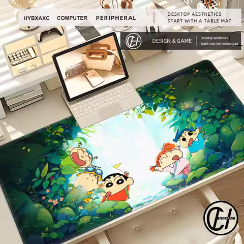 Large Mouse Pad Cartoon Gamer Keyboard Pad Mousepad C-crayon S-shin-chan Computer Desk Mat Gaming Pad Mouse Mats For CS GO LOL