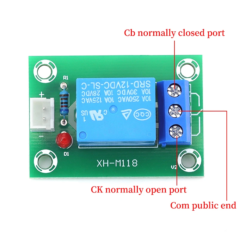 Javino XH-M118 وحدة التتابع/5 فولت 12 فولت 24 فولت مصدر الطاقة/الإخراج 1 طريقة معزولة وحدة الاستشعار 10A سلك #5