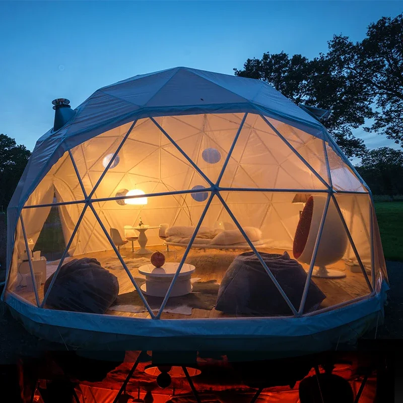 New Luxury Hotel Prefabricated Dome Insulated Camping Glamping Dome Tent For Sale