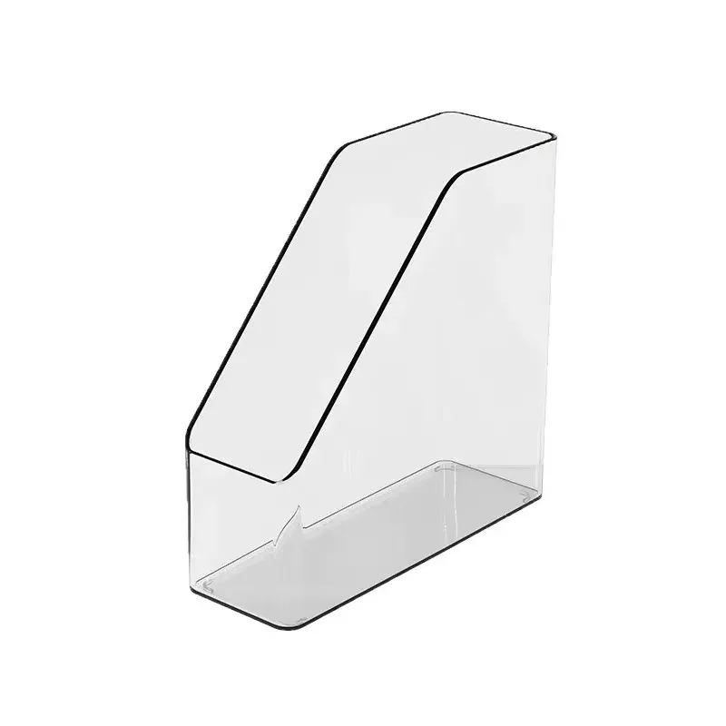 Transparent desktop file organizer, bookshelf, book stand, table shelf, office acrylic A4 paper sorting box image 5