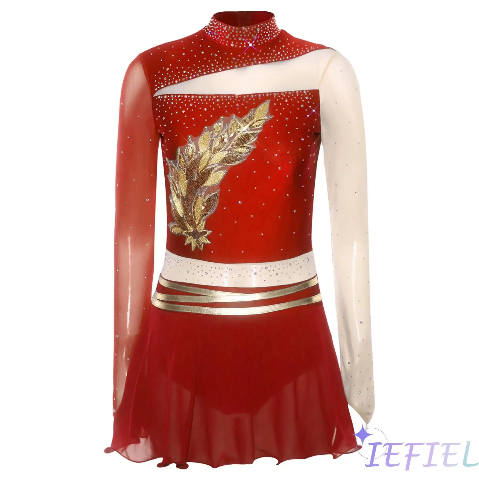 

Professional Women Ballet Dance Competition Costume Gymnastics Figure Ice Skating Leotard Dress Modern Contemporary Dancewear