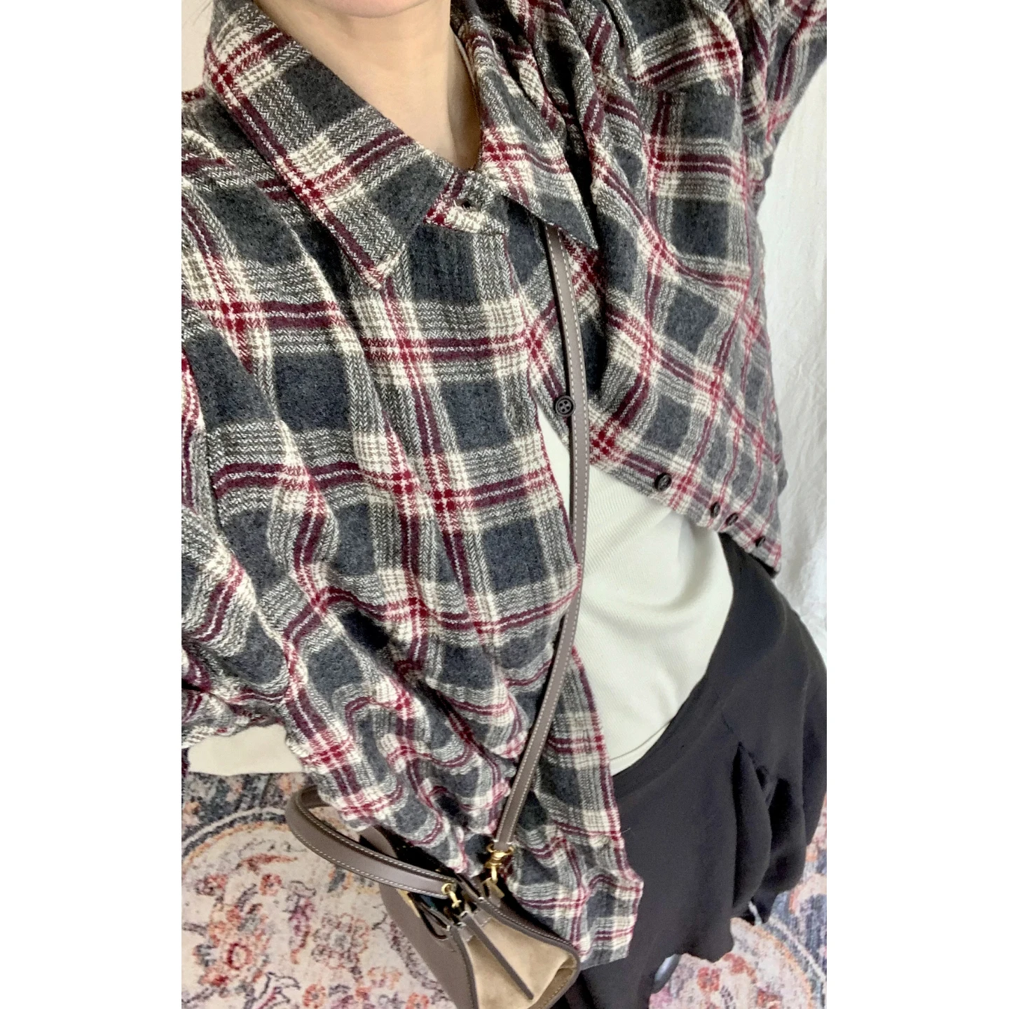 

Шерстяное пальто в клетку из воздушной пряжи, винтажное, свободного кроя, утепленное, повседневное, женское, модное