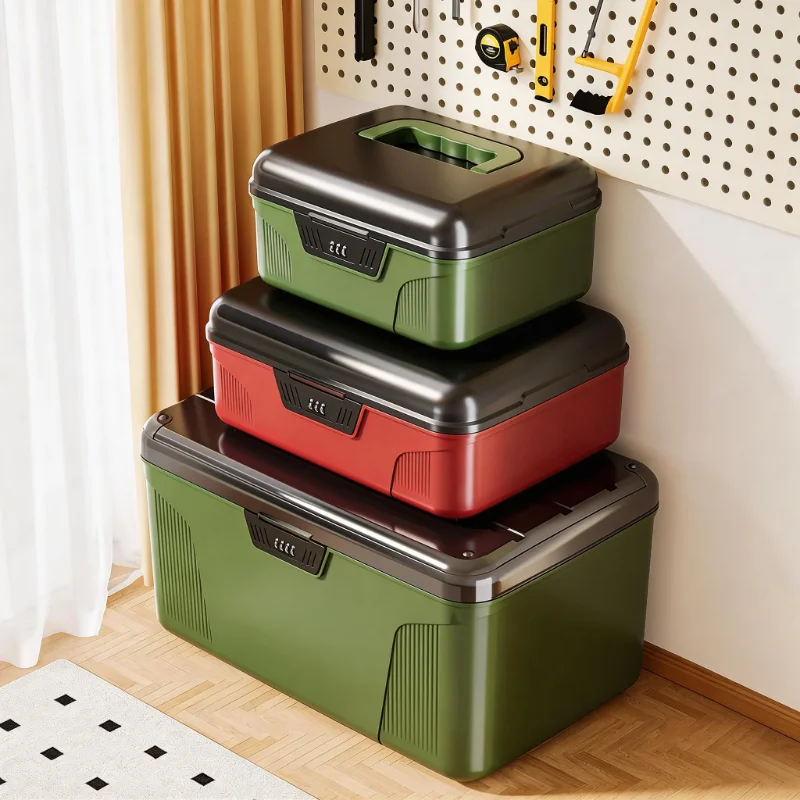 

Многослойный органайзер для инструментов с цифровым кодовым замком, для документов и ценностей, вместительный кейс для паспортов и медикаментов