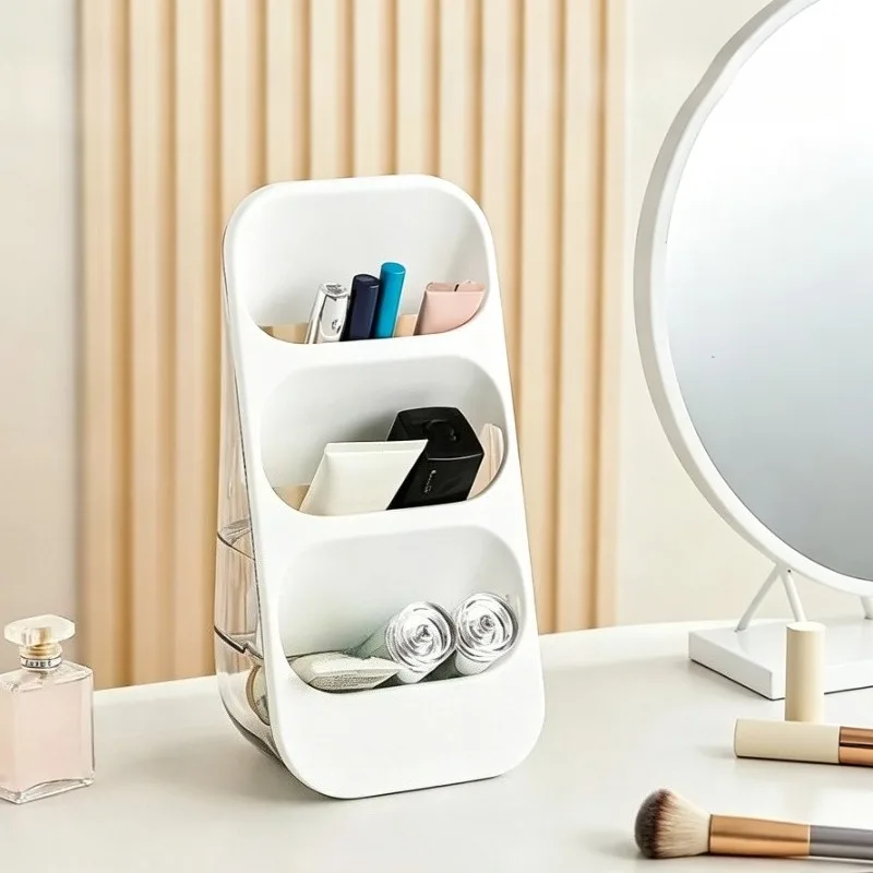 Desktop Cosmetic Organizer, Makeup Brush Holder, Large Capacity Countertop Storage Rack, Suitable for Vanity, Bathroom, Bedroom