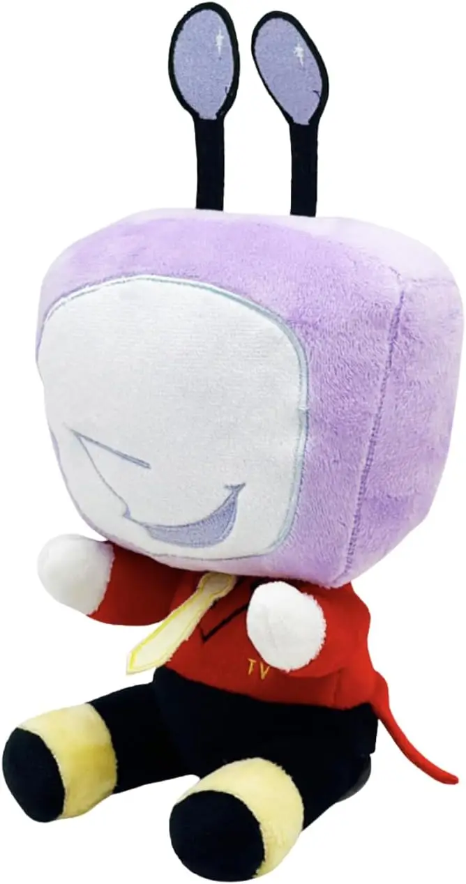 Deltarune knuffel, gevulde pop zachte pluche figuur, collectible game room decor, paars rood geel pluche, cadeau voor gamers en fans