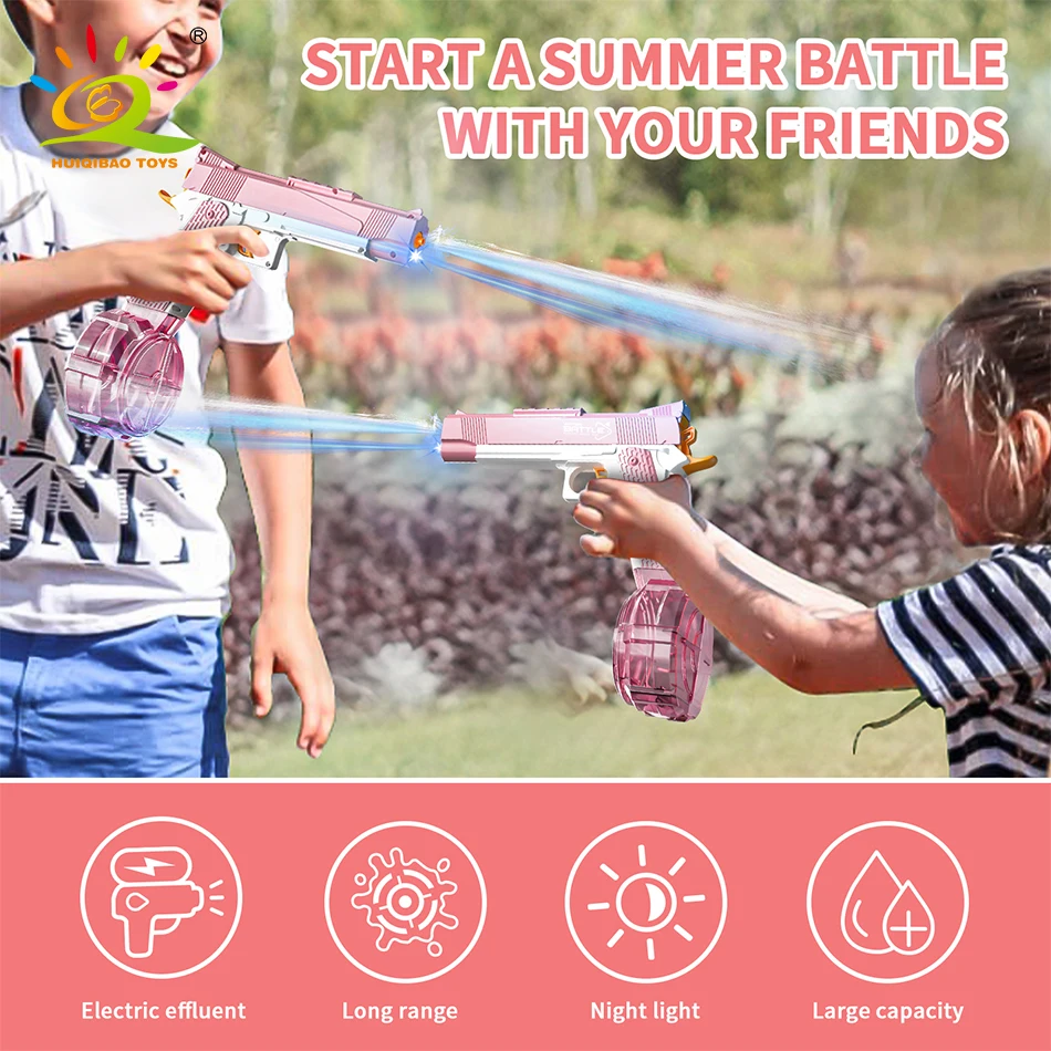 HUIQIBAO Pistola ad acqua completamente automatica, giocattolo interattivo genitore-figlio, regalo perfetto