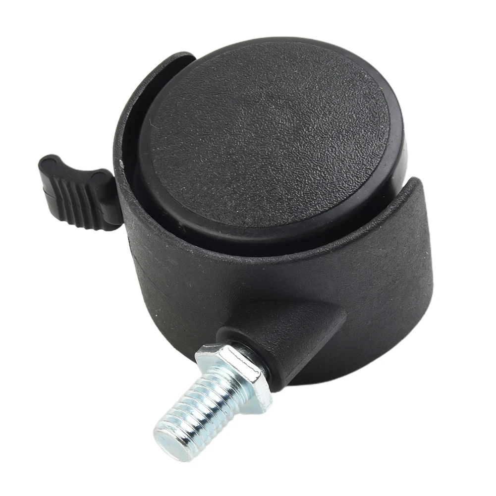 Ruedas giratorias M8, ruedas suaves para ordenador, 3 sillas de oficina, kit de 5 uds., 7 16 7 8 pulgadas, eje de rodamiento de bolas de poliuretano