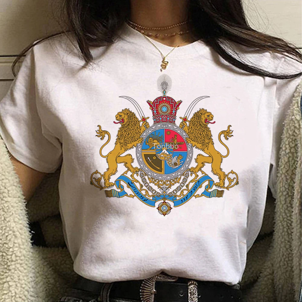 Summer Clothing Logo - Iran Tshirt Women Harajuku Tshirt Female