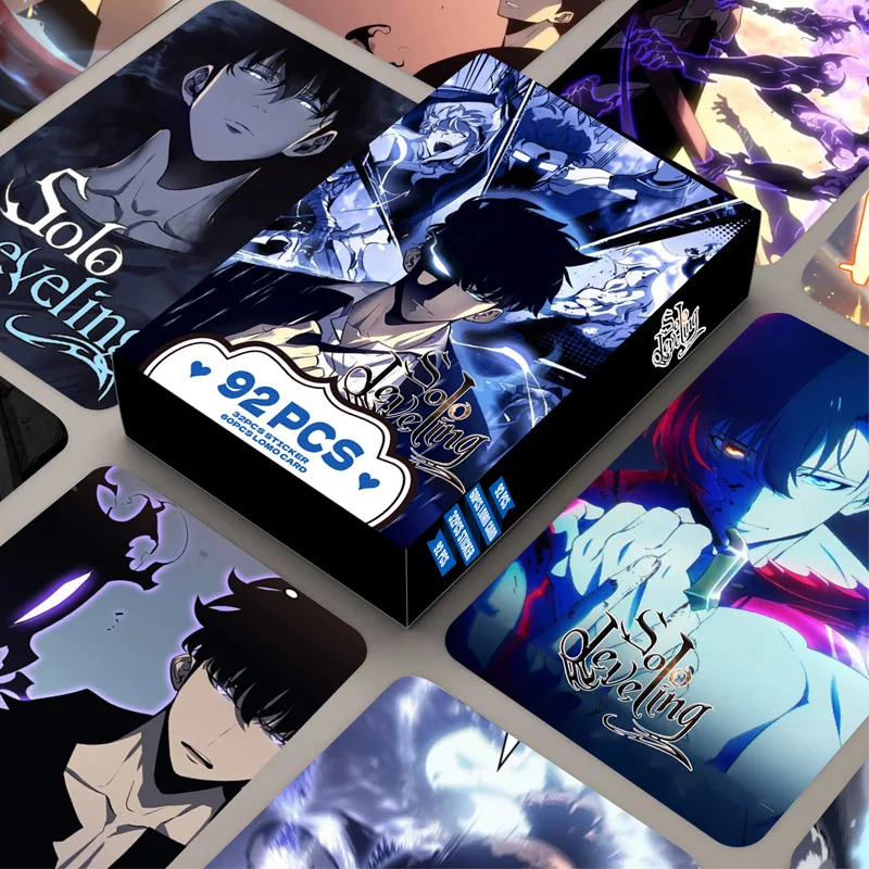 

92pcs/set Anime I Upgraded The Double-sided LOMO Card HD Color Printing Photo Card Collectibles Decorations Stickers Toys