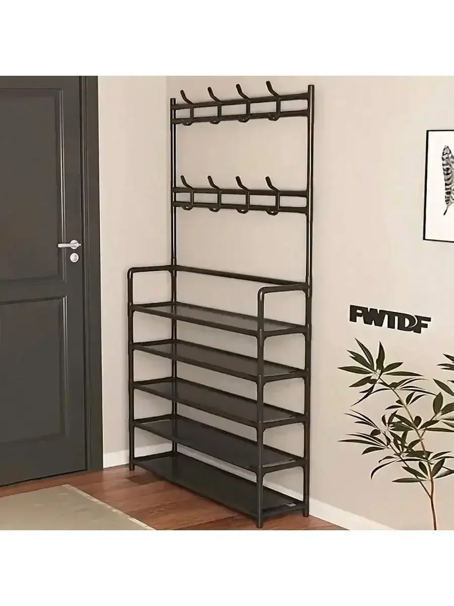 Soportes para plantillas y zapatos, estanterías portátiles reforzadas de 5 niveles para sombreros con estantes - multifuncionales para sala de estar y baño