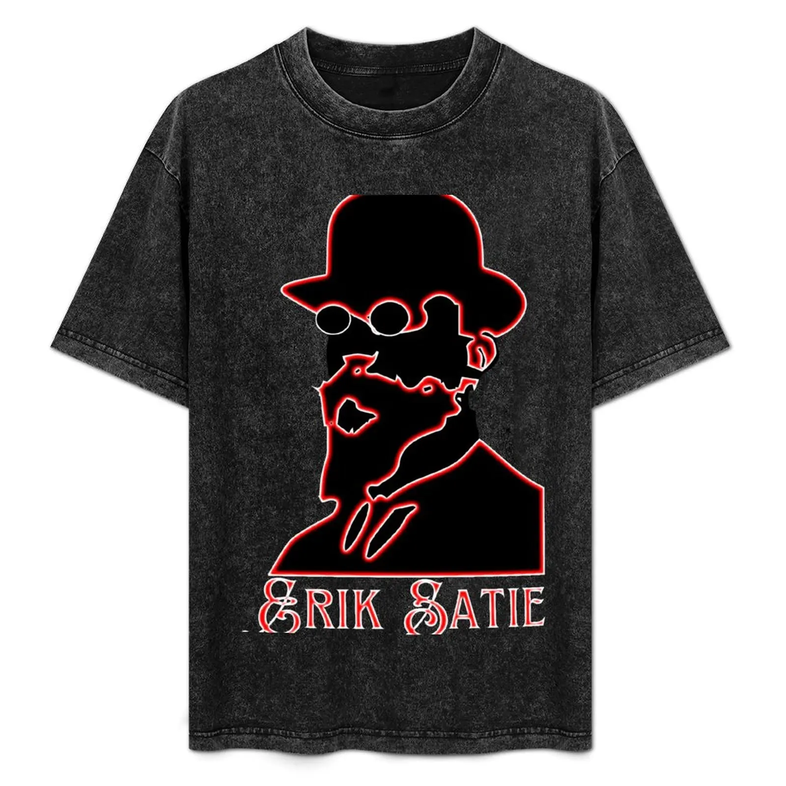 Erik Satie Neon T-Shirt for a boy new gifts and t-shirts custom shirt Blouse t shirts men