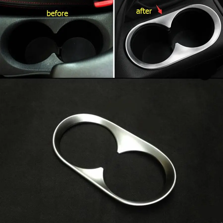 Water Cup Bottle Holder Transmission Shift Gear Box Panel Decoration Frame Cover Trim For Mazda 3 2014 - 2016 Car Accessories