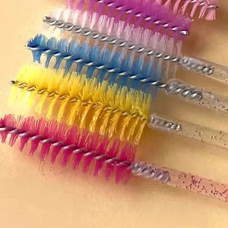 Brosse à cils jetable en cristal, peigne, Extension de cils, baguettes de Mascara, maquillage professionnel, outil de beauté, 50/100 pièces