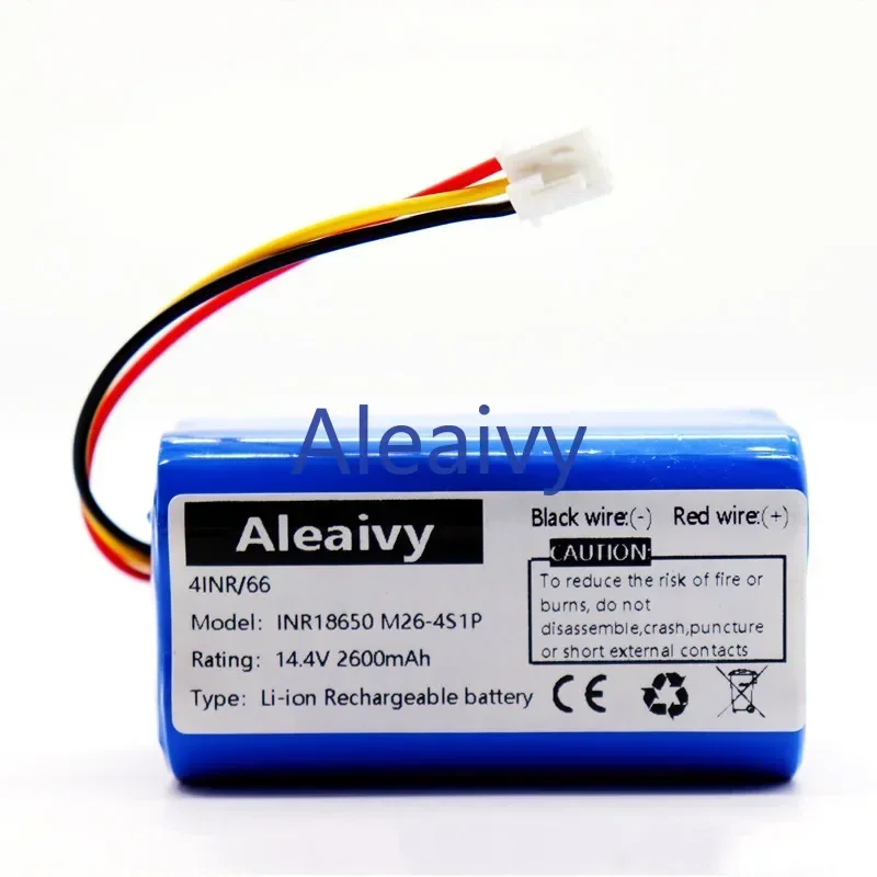 Baterai 14.4v asli untuk Robot penyedot debu, suku cadang alat pembersih sel lithium 2600mAh 3500mAh 18650