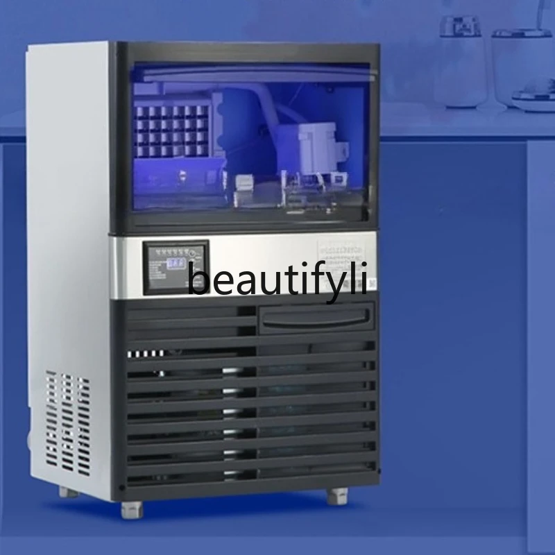 

Ice Maker Commercial Milk Tea Shop Large Small Fully Automatic Cube Ice Machine