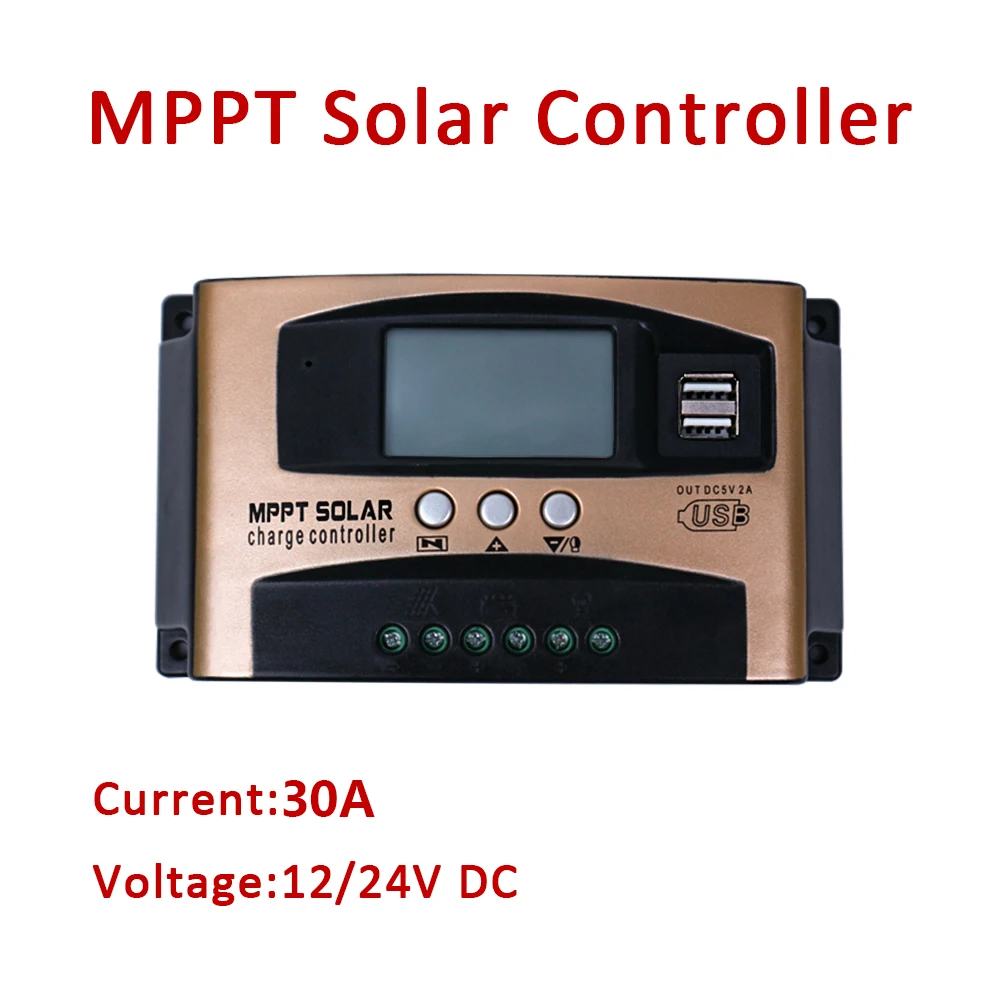 30a Solar MPP Controller LCD-Display Solaranlage 12V 24V DC Batterie ladegerät netz unabhängig für