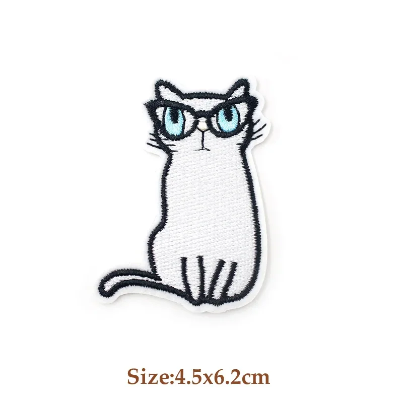 COW CAT DOG Patches Cloth Mend Decorate Sew On Patch Clothes Apparel Sewing Decoration Applique Badges Cactus Hair Drier