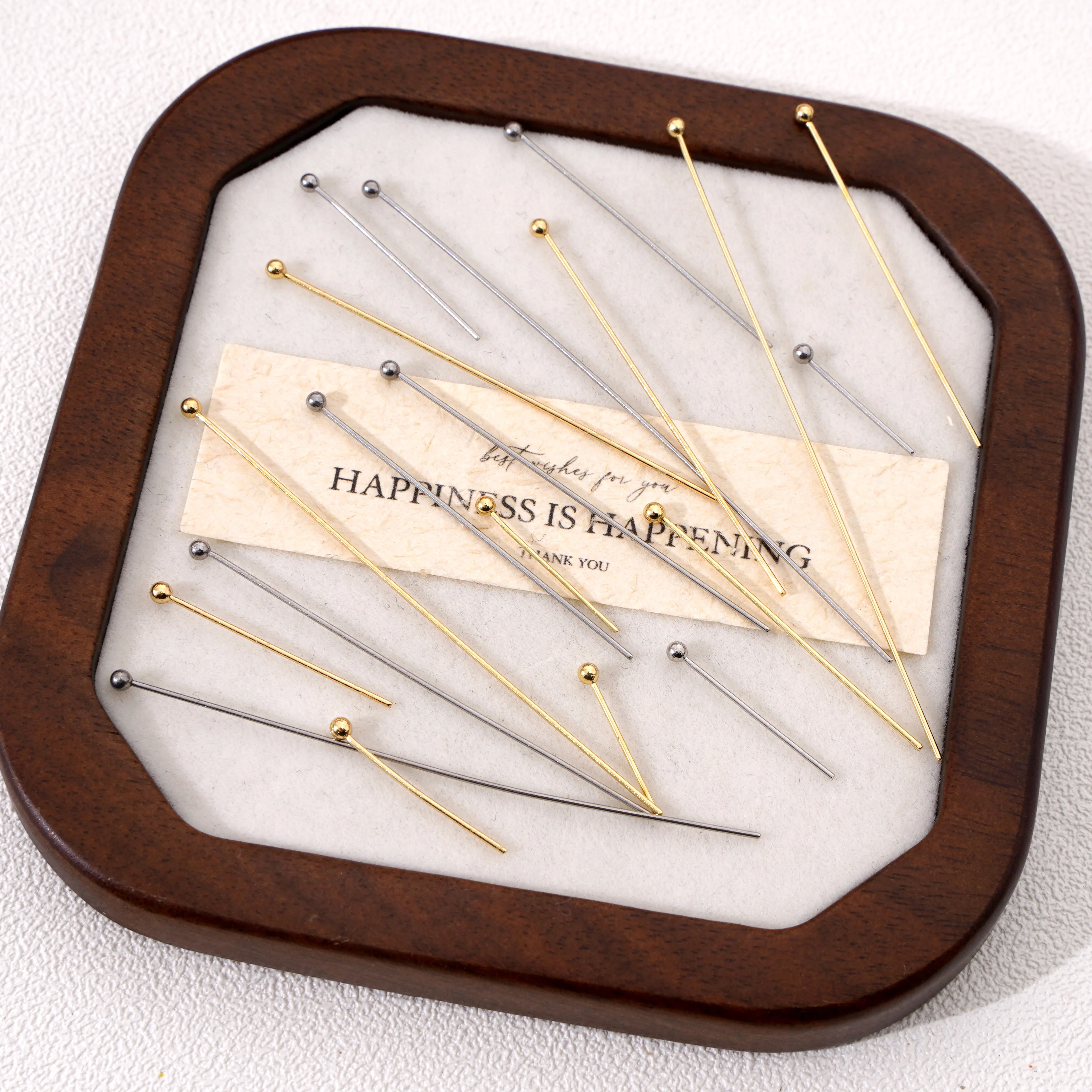 50-100 قطعة 0.6 مللي متر الفولاذ المقاوم للصدأ الروديوم/الذهب اللون مطلي رئيس دبابيس لصنع المجوهرات اليدوية DIY بها بنفسك أقراط مطرزة اكسسوارات #1