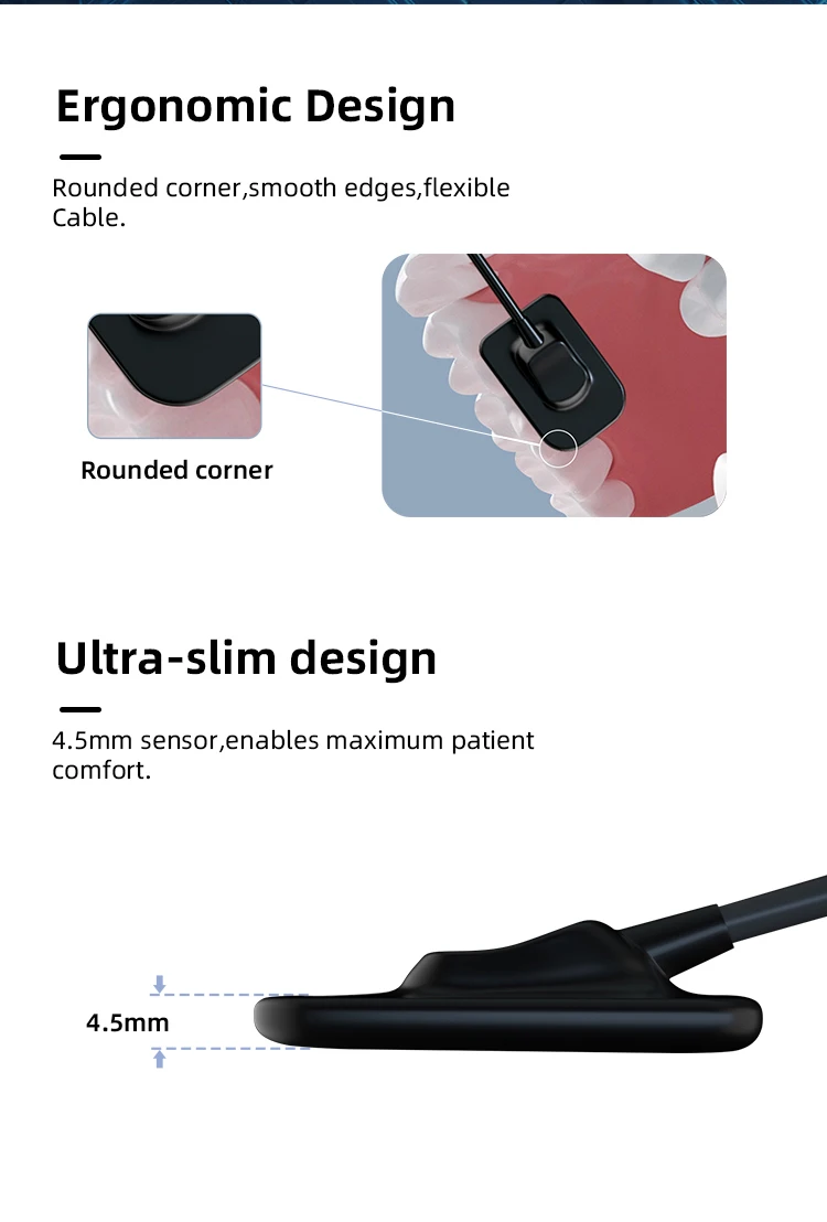 AZDENT Dental-Röntgensensor, digitales intraorales System, HD-Bild-Radiovisiograph, Röntgen-Positionierungs- und Bildgebungssystem für die Zahnmedizin – Detail 5